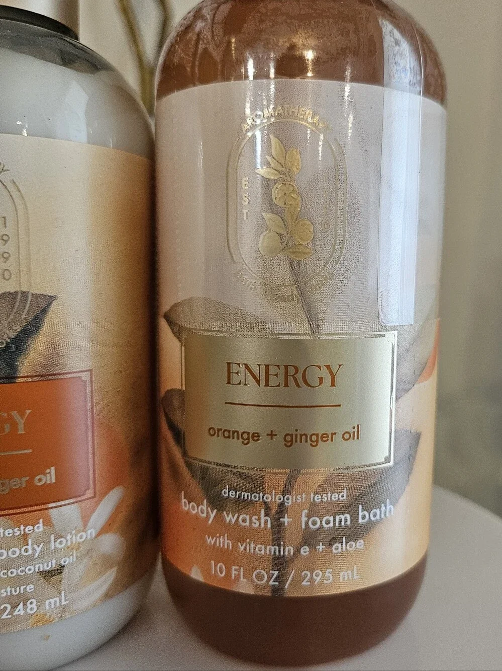 BRAND NEW Bath & Body Works Energy Orange Ginger Body Lotion & Wash Set